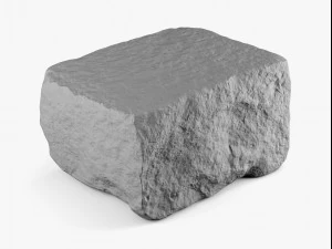 granite block rock - 8k scan 3D Model