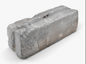 concrete block - 8k scan Modelo 3D