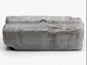 concrete block - 8k scan 3D Model