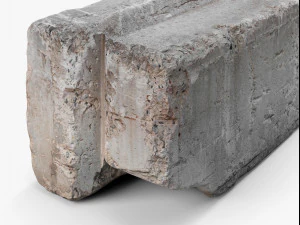 concrete block - 8k scan 3D Model
