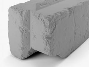 concrete block - 8k scan 3D Model