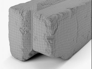 concrete block - 8k scan 3D Model