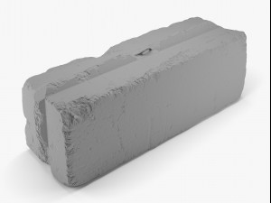 concrete block - 8k scan 3D Model