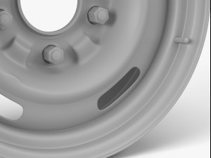gm rally wheel Model 3D