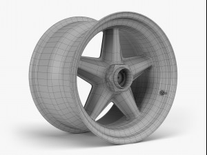 rsr centerlock wheel 3D Model