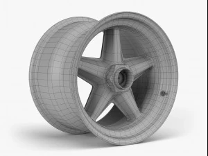 rsr centerlock wheel 3D Model