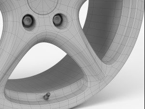 porsche carrera s wheel 3D 模型