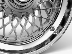 bbs e55 wheel Modèle 3D