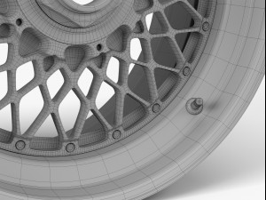 bbs e55 wheel Modèle 3D