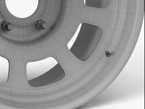 stock car wheel 3D Model