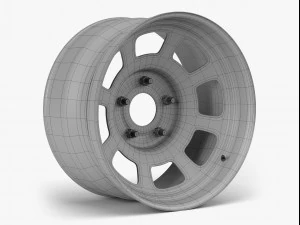 stock car wheel 3D Model