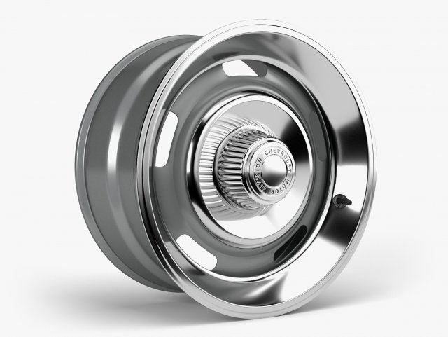 gm rally wheel with trim Modelo 3D .c4d .max .obj .3ds .fbx .stl .blend