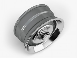 gm rally wheel with trim Modelo 3D