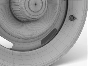 gm rally wheel with trim 3D Model