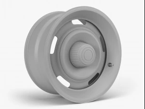 gm rally wheel with trim 3D Model