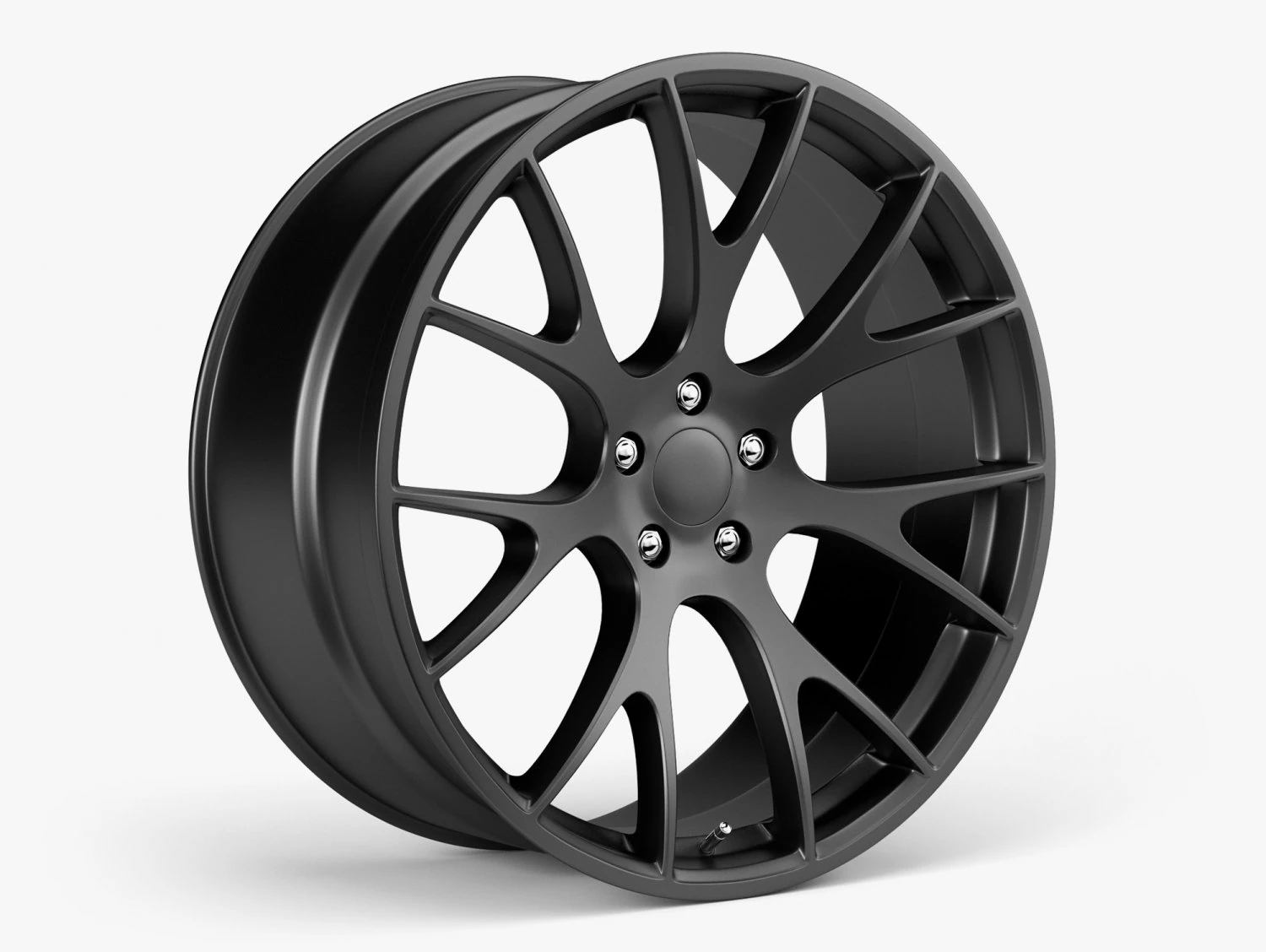 dodge hellcat wheel 3D Model .c4d .max .obj .3ds .fbx .stl .blend 