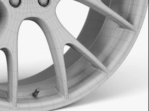 dodge hellcat wheel 3D Model