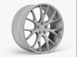 dodge hellcat wheel Model 3D