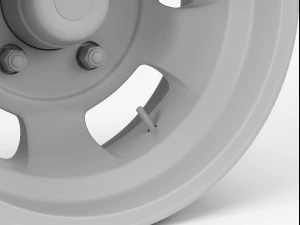 us indy mag wheel 3D Model
