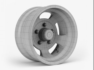 us indy mag wheel 3D मॉडल