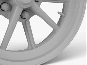 en een gaswiel 3D Model