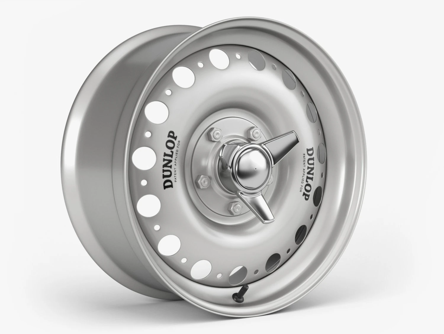 dunlop d-type wheel 3D Model .c4d .max .obj .3ds .fbx .stl .blend 