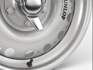 dunlop d-type wheel 3D Model