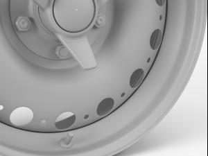 dunlop d-type wheel 3D Model