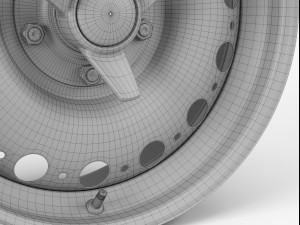 dunlop d-type wheel 3D Model