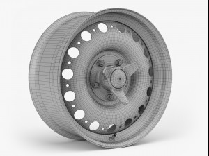 dunlop d-type wheel 3D Model