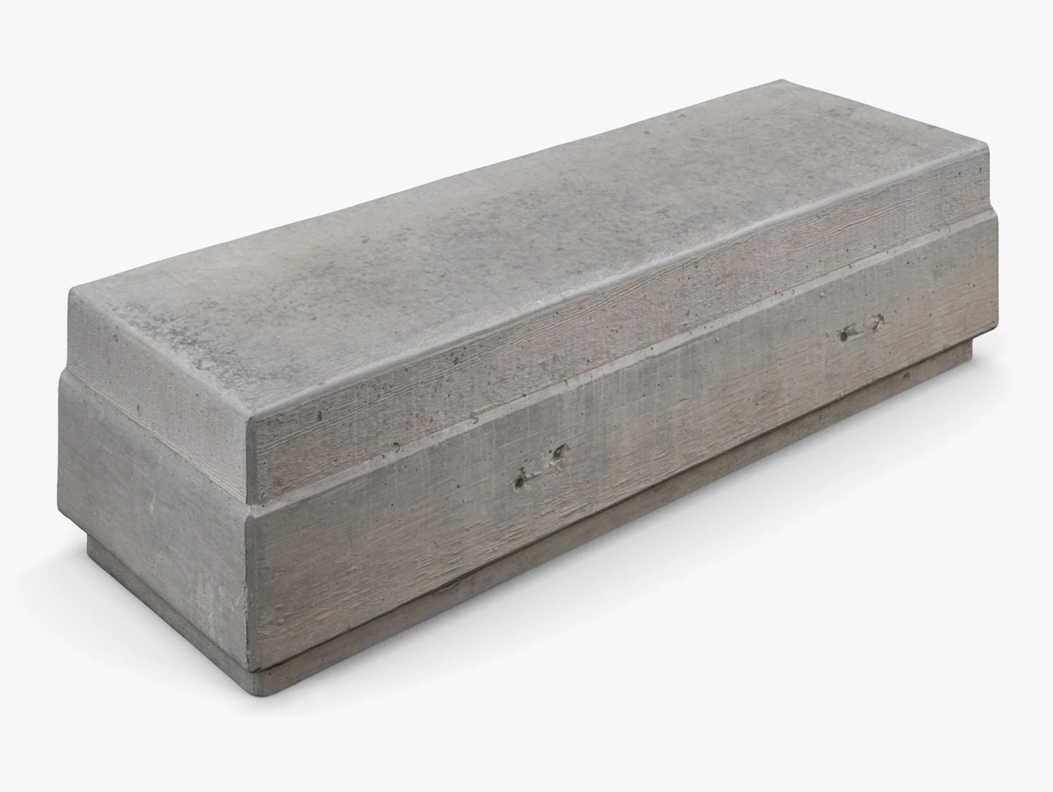concrete bench - 8k scan 3D Model .c4d .max .obj .3ds .fbx .stl .blend