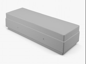concrete bench - 8k scan 3D 模型