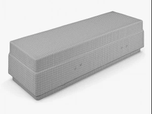 concrete bench - 8k scan 3D Model