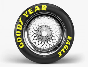 combo goodyear eagle bbs e55 Modelo 3D