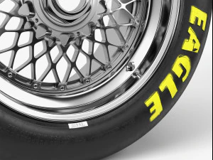 combo goodyear eagle bbs e55 Modelo 3D