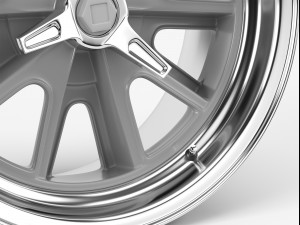 american racing heritage wheel Modelo 3D