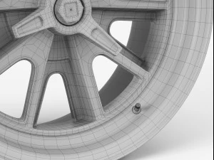 american racing heritage wheel 3D Model