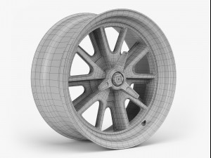 american racing heritage wheel Modelo 3D