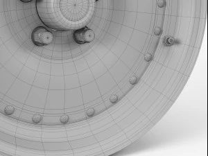 centerline auto drag wheel 3D Model