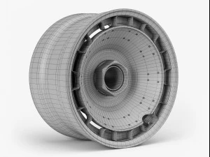 porsche turbofan wheel 3D Model