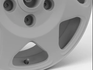 porsche 959 safari wheel 3D Model