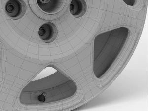 porsche 959 safari wheel 3D Model
