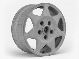 porsche 959 safari wheel 3D Model