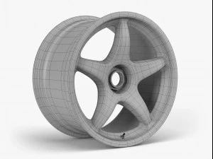 oz racing wheel 3D Model