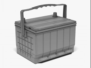 acdelco car battery 3D Model