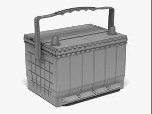 acdelco car battery 3D Модель