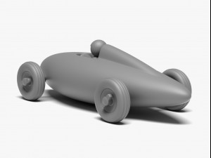 belly tank racer Model 3D