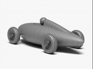 belly tank racer Model 3D