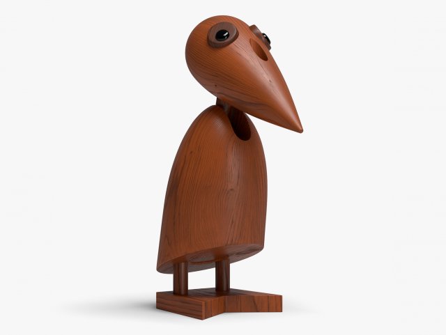 wooden karasu 3D Model .c4d .max .obj .3ds .fbx .stl .blend 