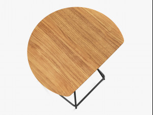 short wood stool 3D Модель